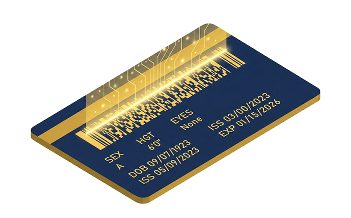 USA Driver License Barcode Generator For Test ID